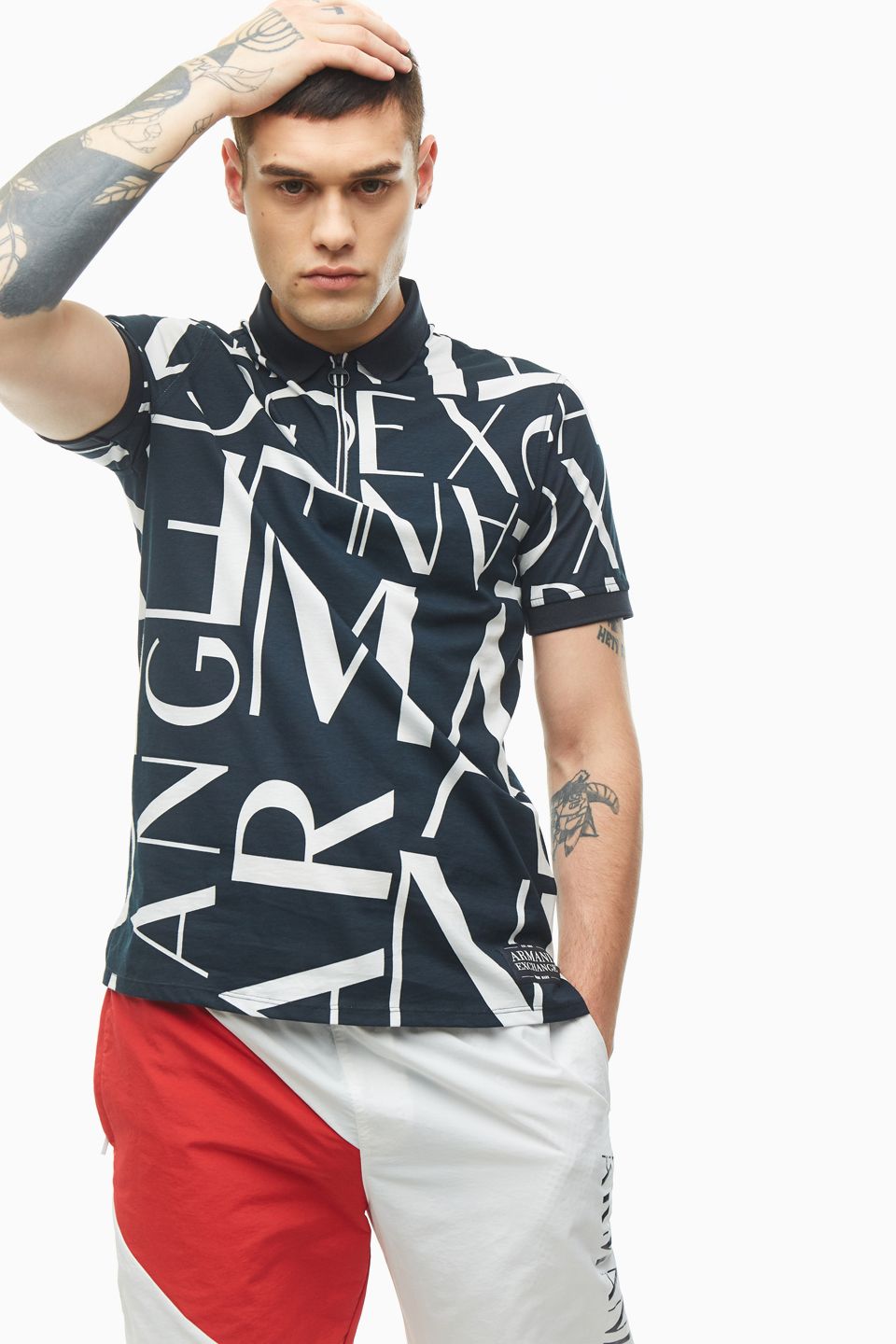 

Футболка мужская Armani Exchange 3HZFFA ZJH4Z 8580 синяя M, Синий, 3HZFFA ZJH4Z 8580