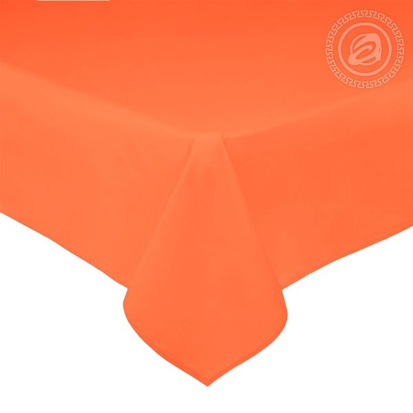 фото Простыня из сатина однотонная оранжевая (150х220) 1,5-спальная артпостель