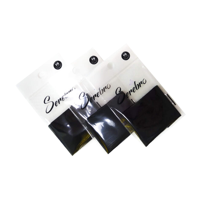 Фольга для дизайна ногтей Serebro №19 черная матовая набор bolin webb x1 бритва x1 матовая черная подставка матовая черная