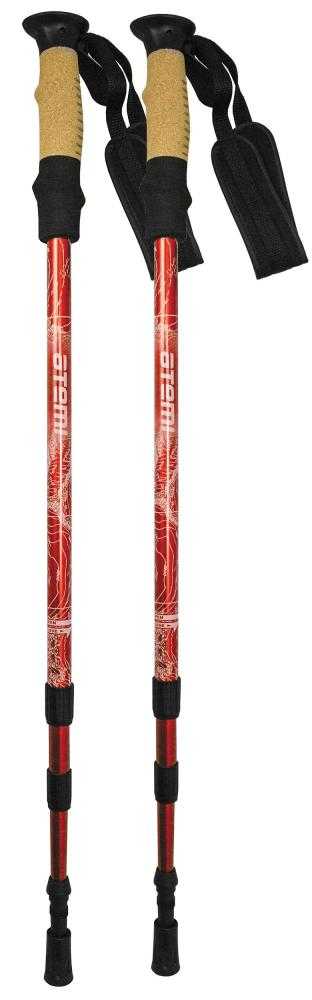 фото Палки треккинговые 60-135см (yjqt-32-2-red) nobrand