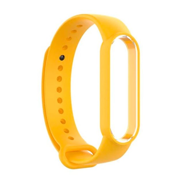 фото Ремешок noname silicone для смарт-браслета xiaomi mi band 5 yellow nobrand