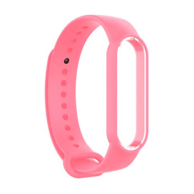 фото Ремешок nobrand silicone для смарт-браслета xiaomi mi band 5 pink