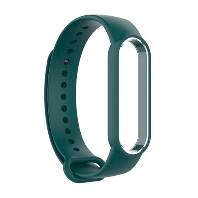 фото Ремешок для смарт-браслета nobrand для xiaomi mi band 5 dark green