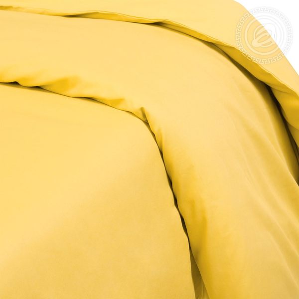 фото Пододеяльник из сатина (жёлтый) евростандарт на молнии артпостель