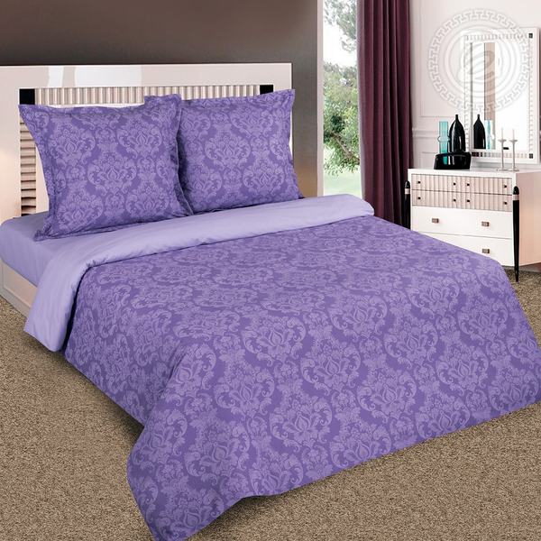 фото Пододеяльник из поплина византия (фиолетовый) 1,5-спальный на молнии артпостель