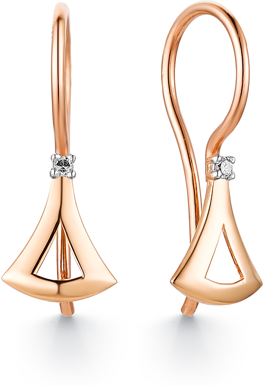 

Серьги женские из золота АЛЬКОР 23363-100, бриллиант, 23363-100