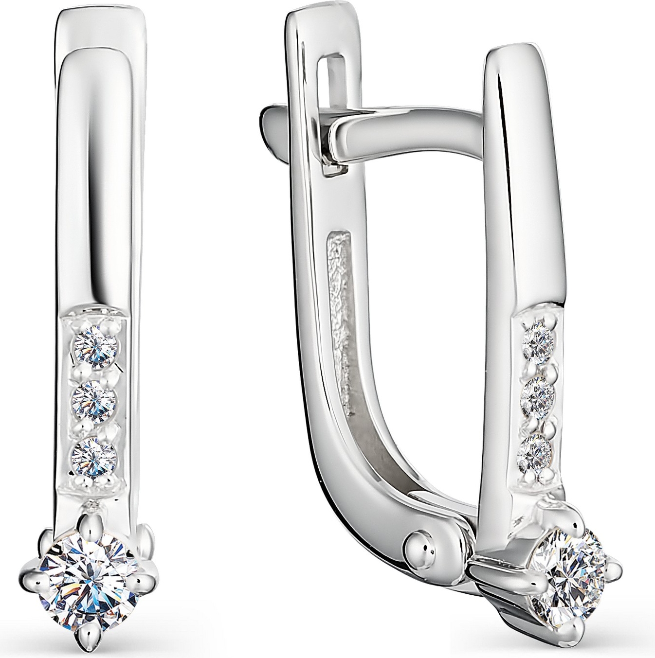 

Серьги женские из золота АЛЬКОР 22995-200, бриллиант