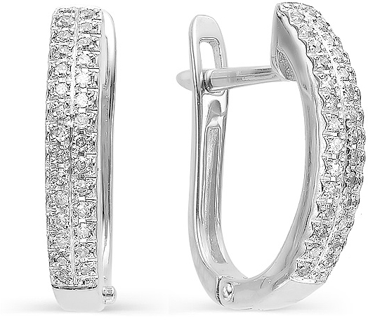 

Серьги женские из золота АЛЬКОР 22324-200, бриллиант, 22324-200