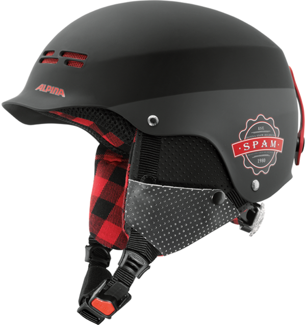 фото Горнолыжный шлем alpina spam cap jr 2017, black-lumberjack matt, xs/xxs