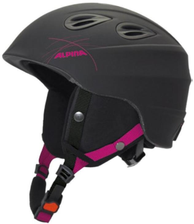 фото Горнолыжный шлем alpina junta 2.0 б 2021, black/pink matt, m/l