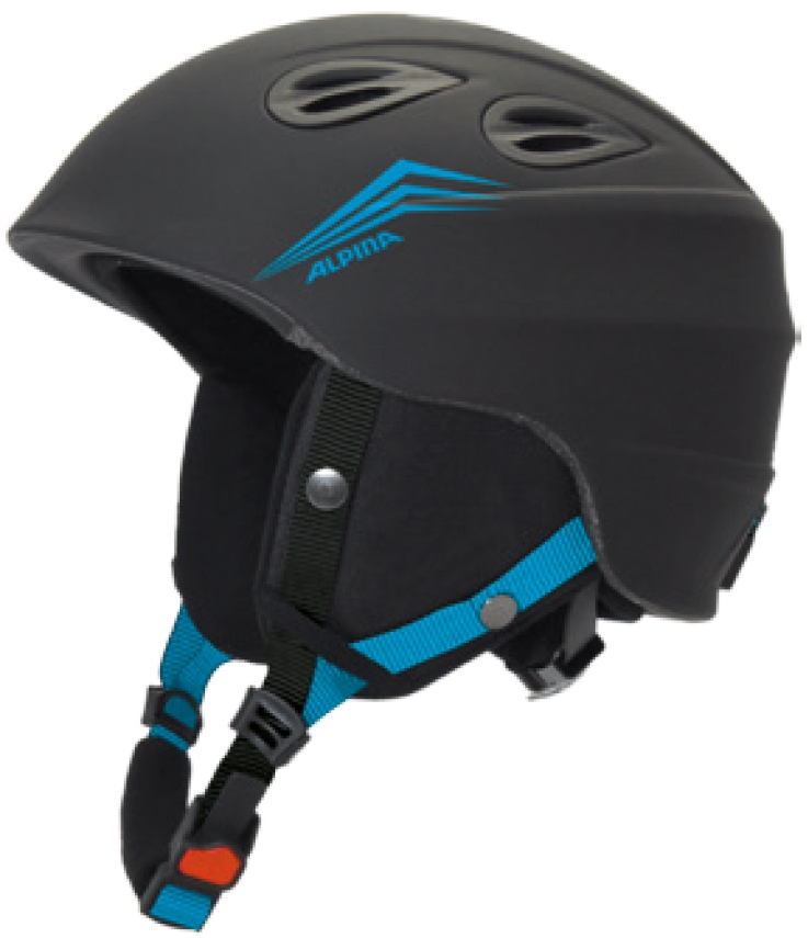 фото Горнолыжный шлем alpina junta 2.0 2021, black/cyan matt, m/l