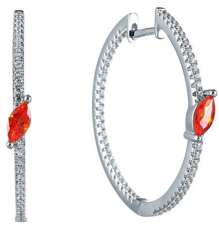 

Серьги женские из серебра Джей Ви ME11963A, фианит, ME11963A