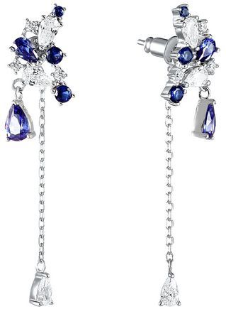 

Серьги женские из серебра Джей Ви SE-B0584C1, фианит, SE-B0584C1