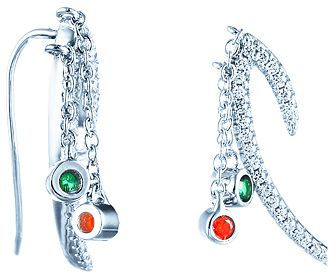 

Серьги женские из серебра Джей Ви ME02180B, фианит, ME02180B