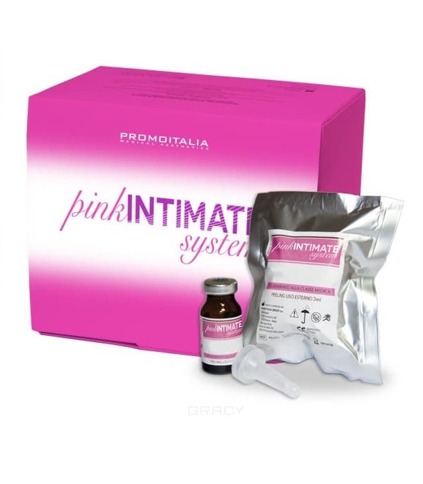 Пилинг-система для отбеливания и омоложения интимной зоны Promoitalia Pink Intimate System успокаивающий гель для интимной гигиены для чувствительной кожи sensitive intimate gel