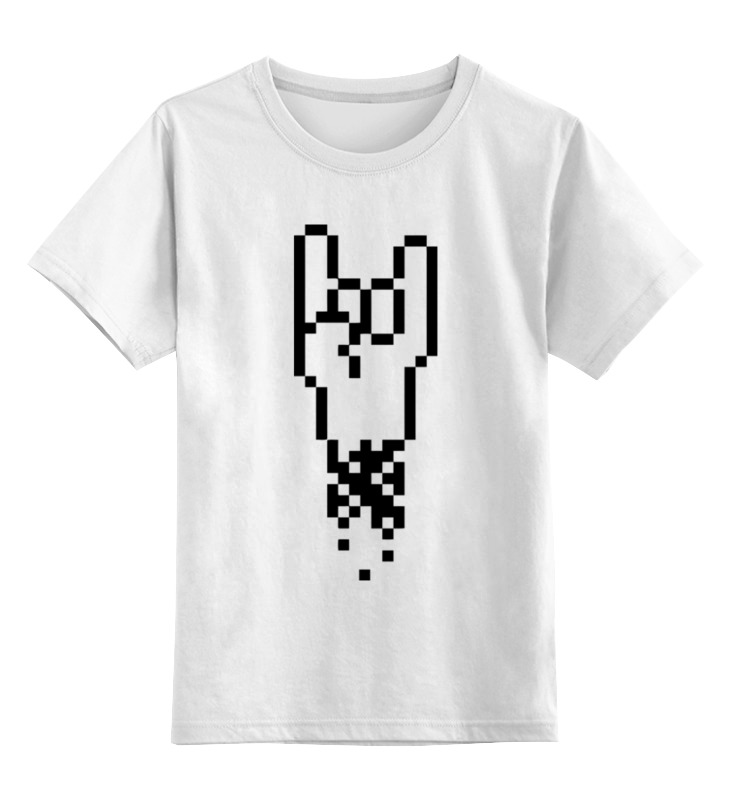 

Детская футболка Printio Rock 8-bit цв.белый р.116, 0000000724575