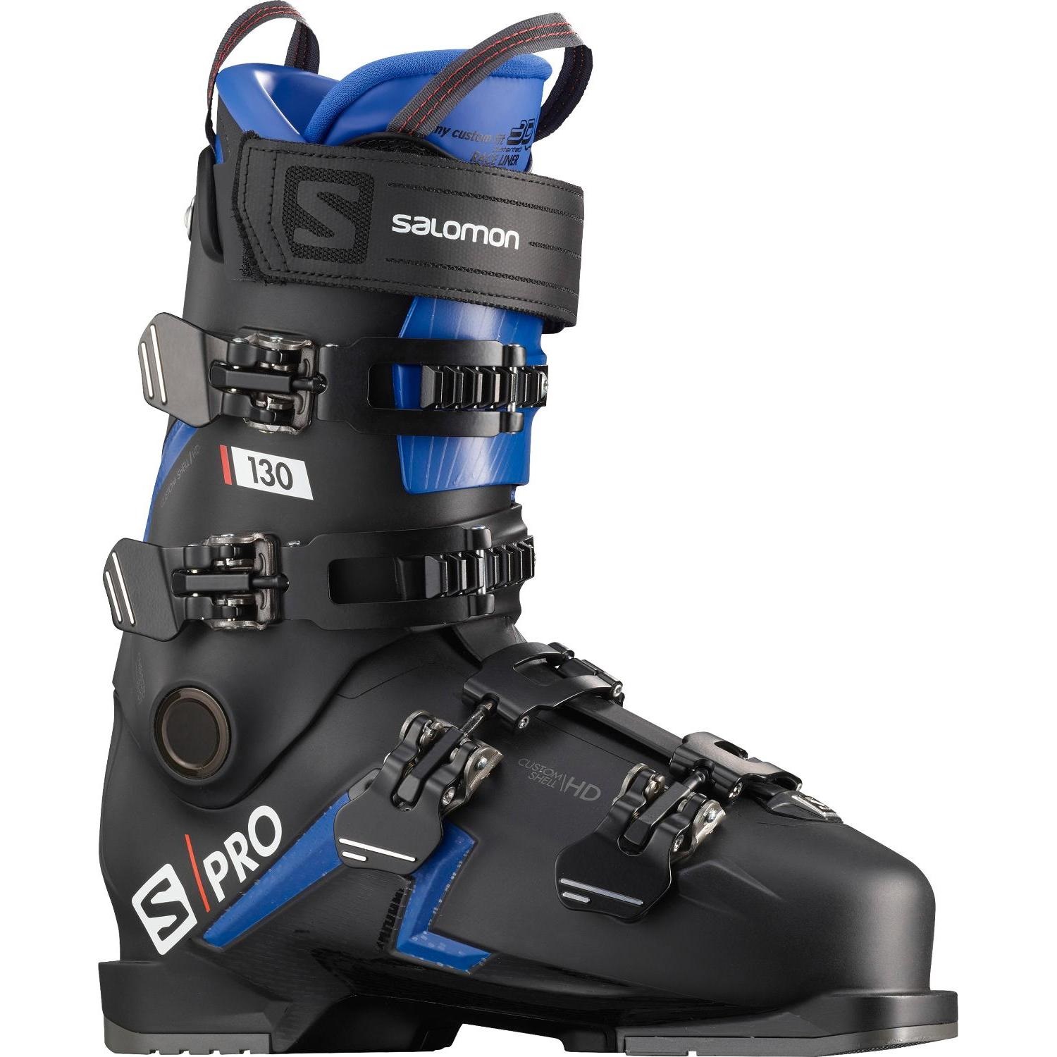 

Горнолыжные ботинки Salomon S/Pro 130 2021, black/blue, 28, S/Pro 130