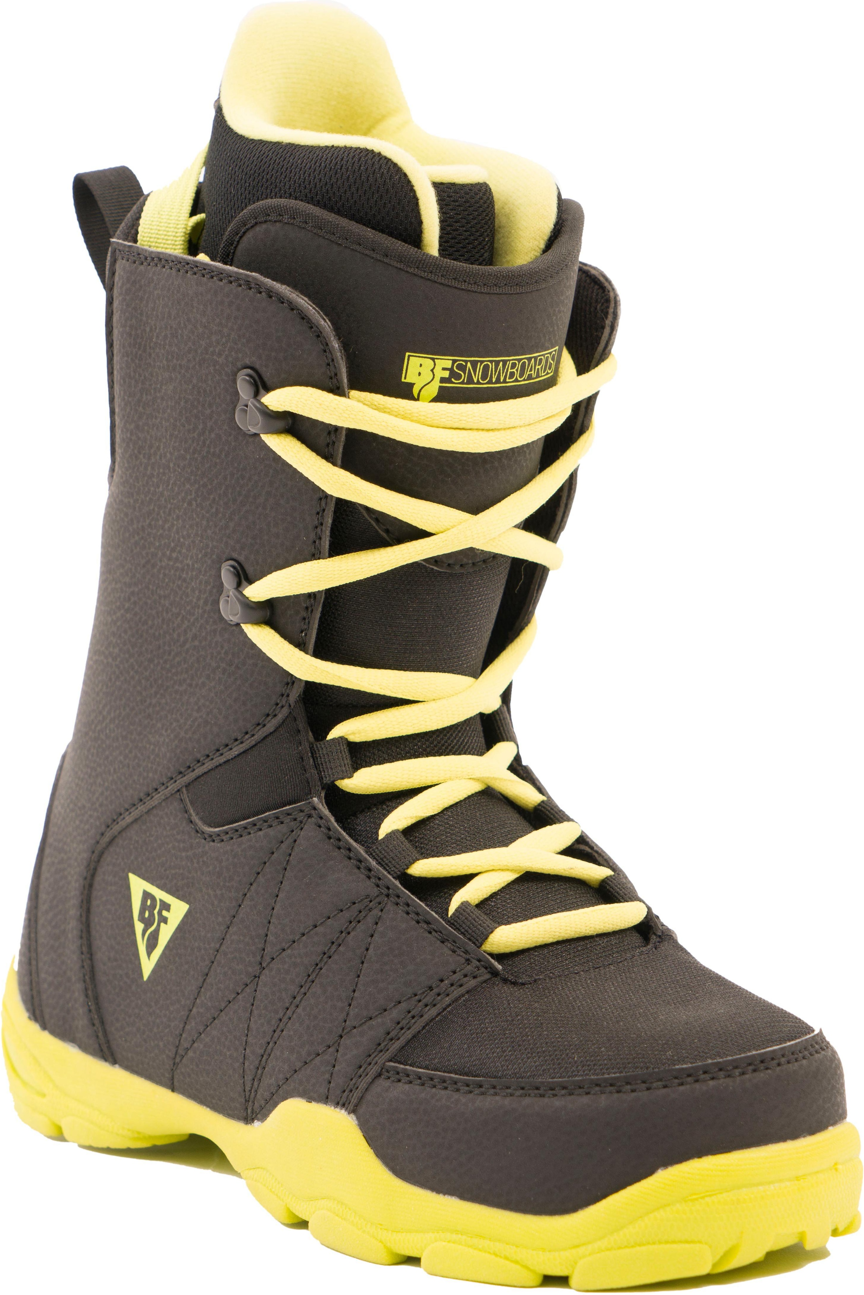фото Ботинки для сноуборда bf snowboards techno 2020, yellow/black, 20.5