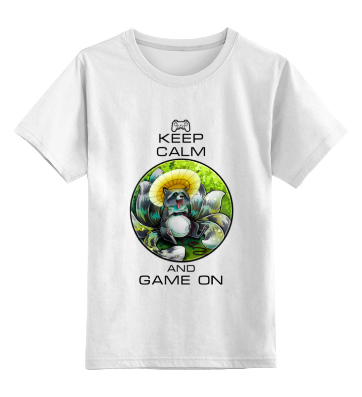 

Детская футболка классическая Printio Raccoon gamer, р. 116, Белый, 0000000717234