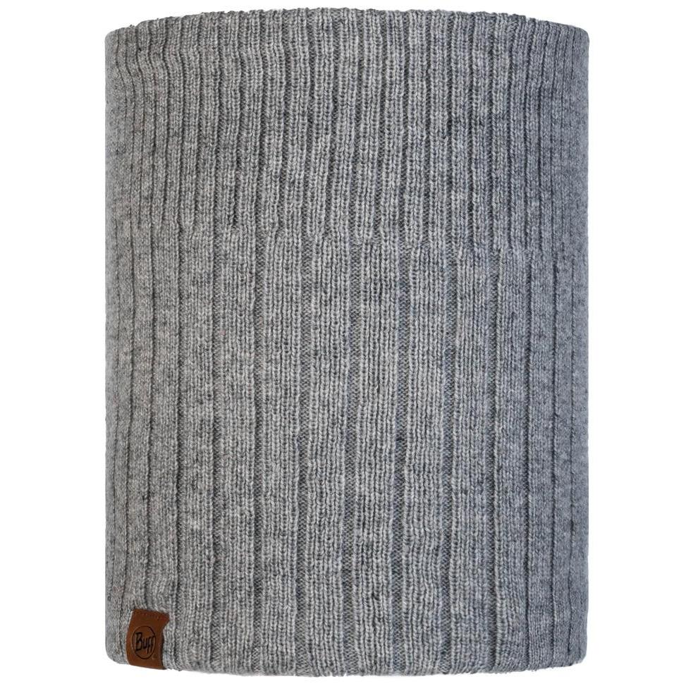 фото Шарф buff knitted & fleece neckwarmer kort light grey one size