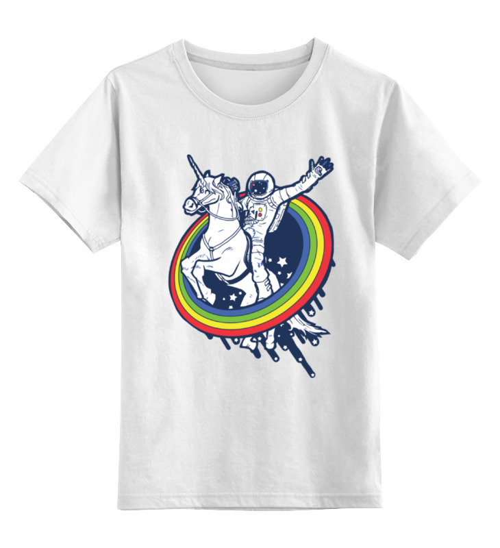 Детская футболка Printio Космонавт цв.белый р.128