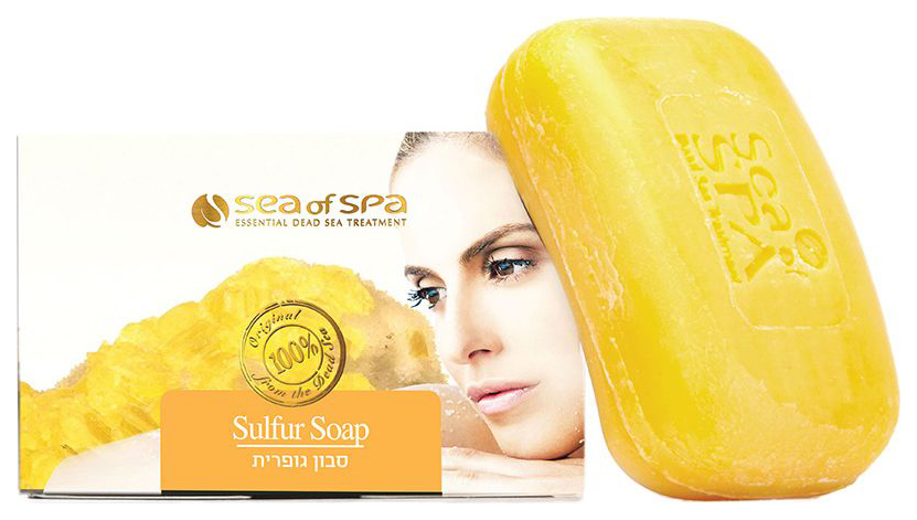 фото Мыло sea of spa sulphur soap на основе серы и соли мертвого моря, 125 г