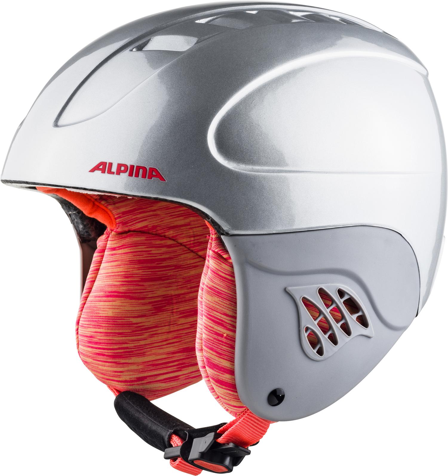 фото Горнолыжный шлем alpina carat 2021, silver/flam, xs