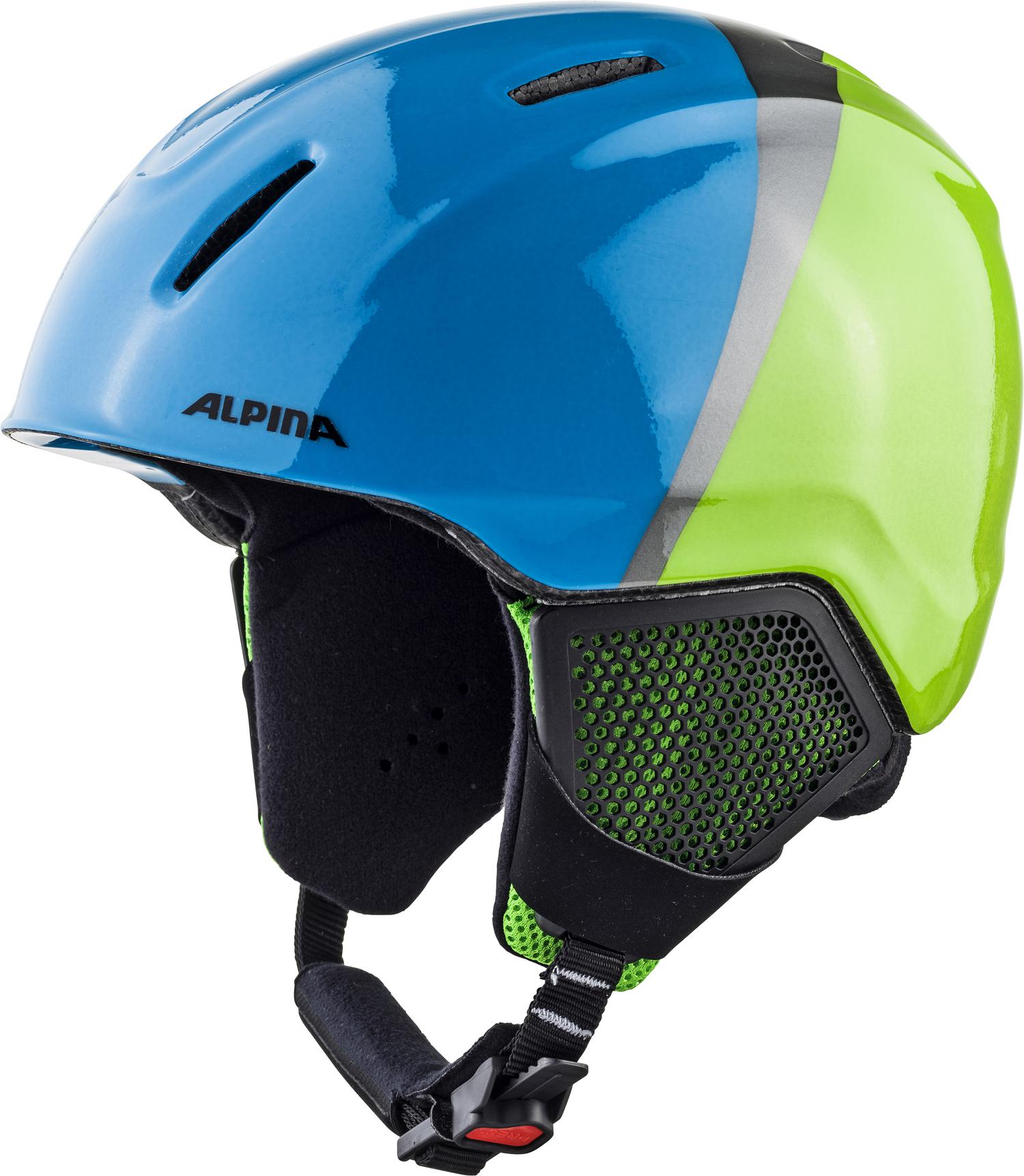 фото Горнолыжный шлем alpina carat lx 2021, green/blue/grey, xxs