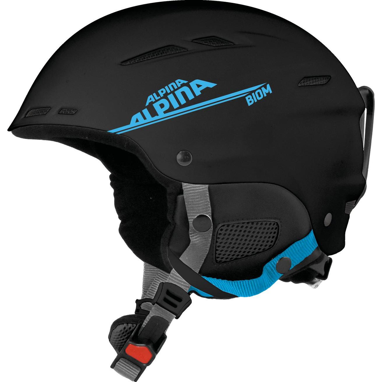фото Горнолыжный шлем alpina biom 2021, black/cyan matt, s/xs