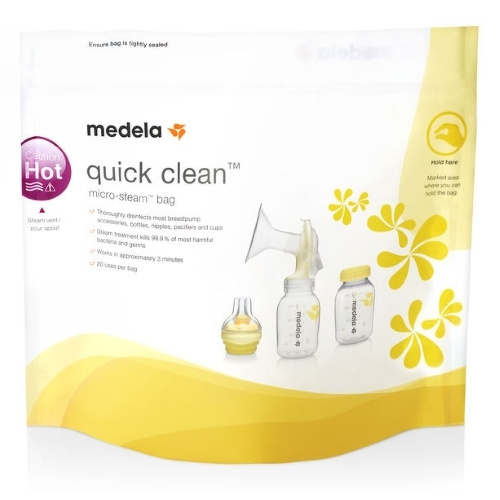 Пакеты для стерилизации в микроволновой печи MEDELA Quick Clean, 5 шт. (008.0065) ardo пакеты для стерилизации в микроволновой печи easy clean 5 шт