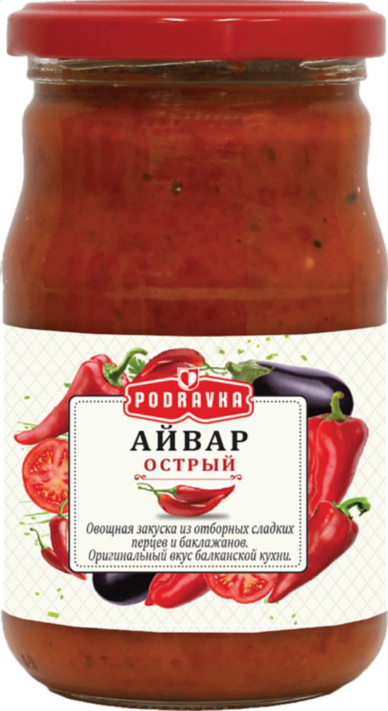 

Овощная икра Podravka айвар острый 350 г