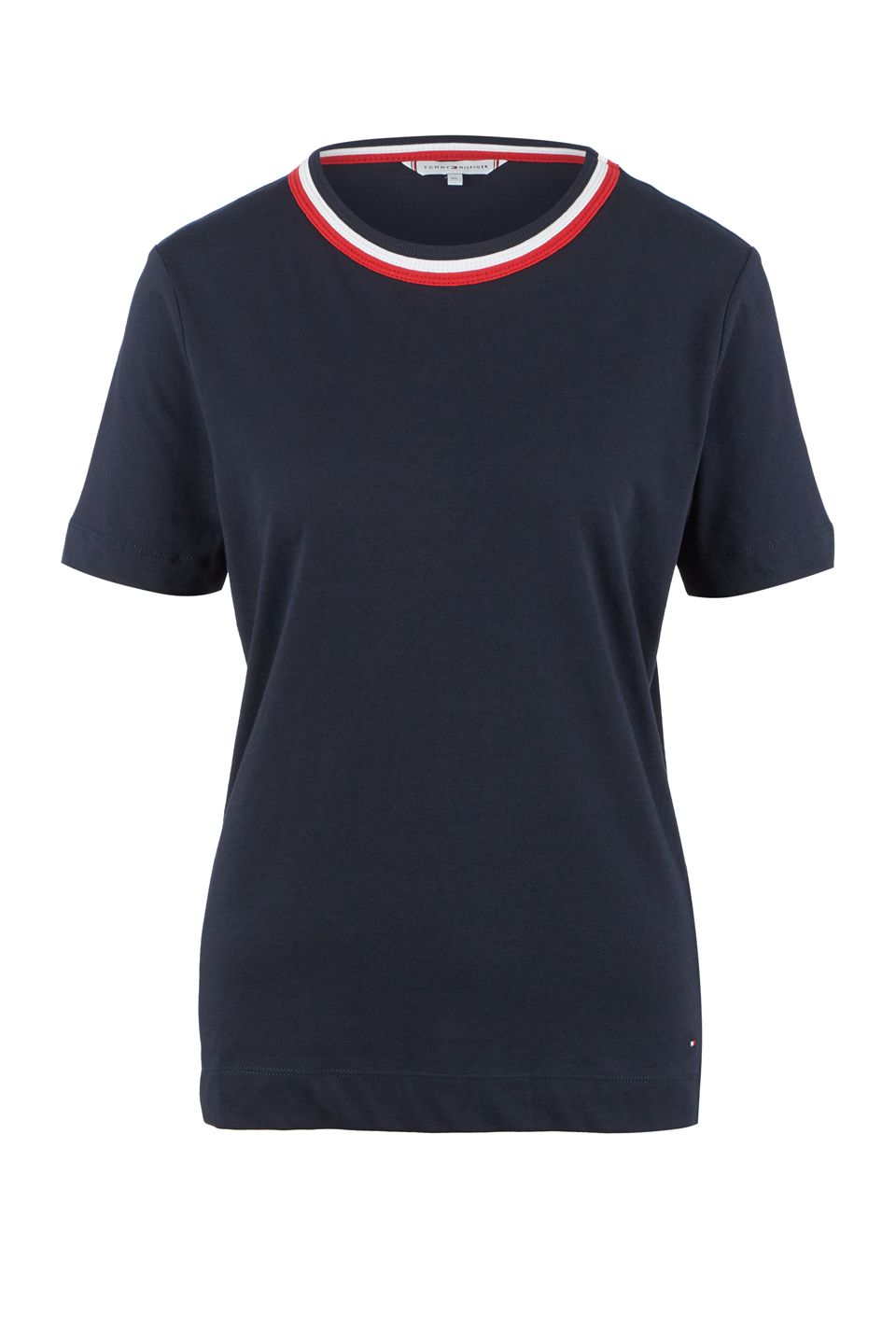 

Футболка женская Tommy Hilfiger WW0WW25376 DW5 desert sky синяя L INT, Синий, WW0WW25376 DW5 desert sky