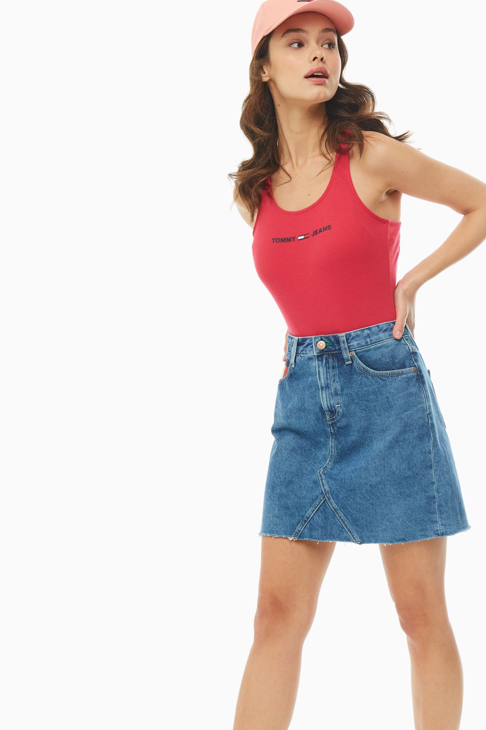 

Юбка женская Tommy Jeans DW0DW08292 синяя 29 US, Синий, DW0DW08292