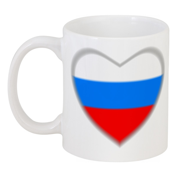 фото Кружка printio россия в сердце (триколор)