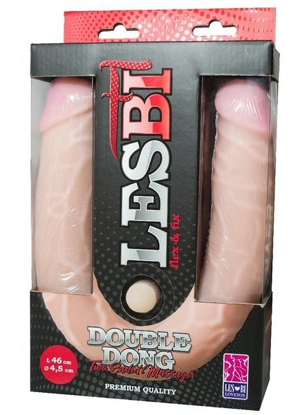 Двусторонний фаллоимитатор FLEX FIX 46 см