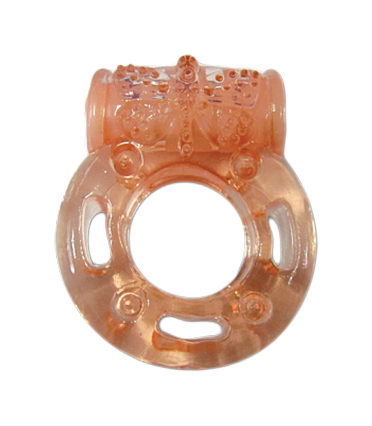 Виброкольцо LUXE VIBRO Бешеная гейша + презерватив 1 шт.