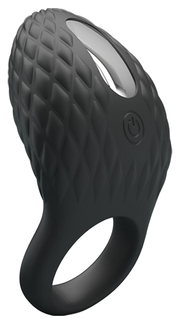 Эрекционное виброкольцо с рельефным дизайном PrettyLove Heloise BI-210192