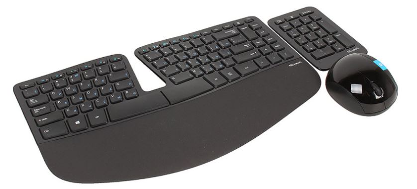 фото Клавиатура+мышь microsoft wireless desktop sculpt ergonomic (l5v-00017)