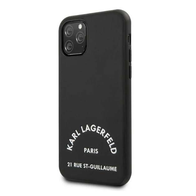 фото Чехол karl lagerfeld mooth pu leather case для apple iphone 11 pro max klhcn65ny black