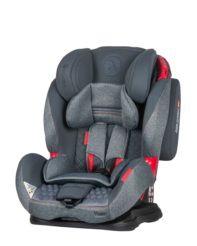 фото Автокресло coletto vivaro isofix цв.серый гр.1/2/3