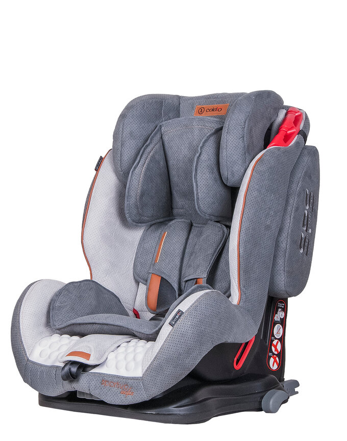 фото Автокресло coletto sportivo isofix цв.серый гр.1/2/3