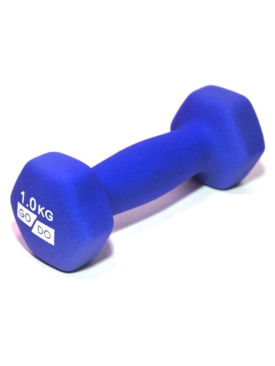 

Гантель виниловая Go Do 31558 1 кг, синяя, 31558