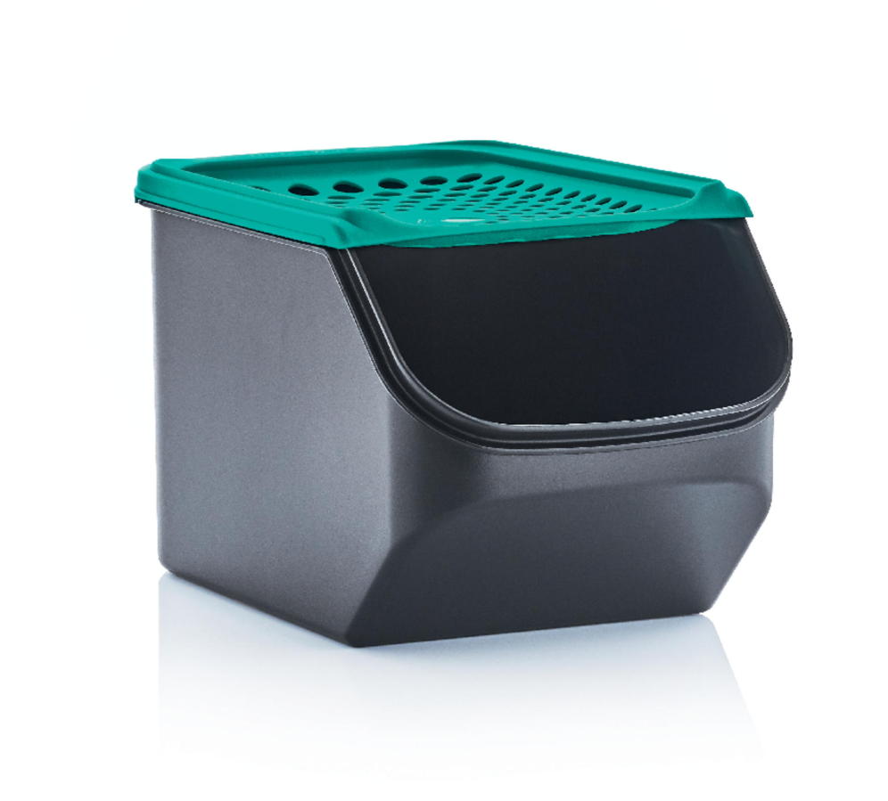 

Контейнер для лука, чеснока Tupperware "Дыхание" 3л, Зеленый;черный