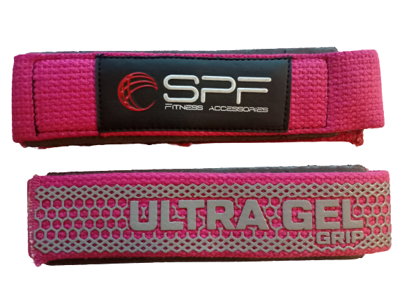 

Лямки для тяги HSF-520 SPF Fitness розово-серые 2 шт, HSF-520
