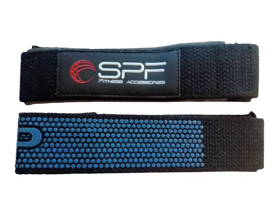 

Лямки для тяги HSF-519B SPF Fitness черно-синие 2 шт, HSF-519