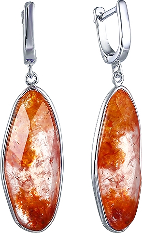

Серьги женские из серебра Джей Ви ME1430, кварц, ME1430