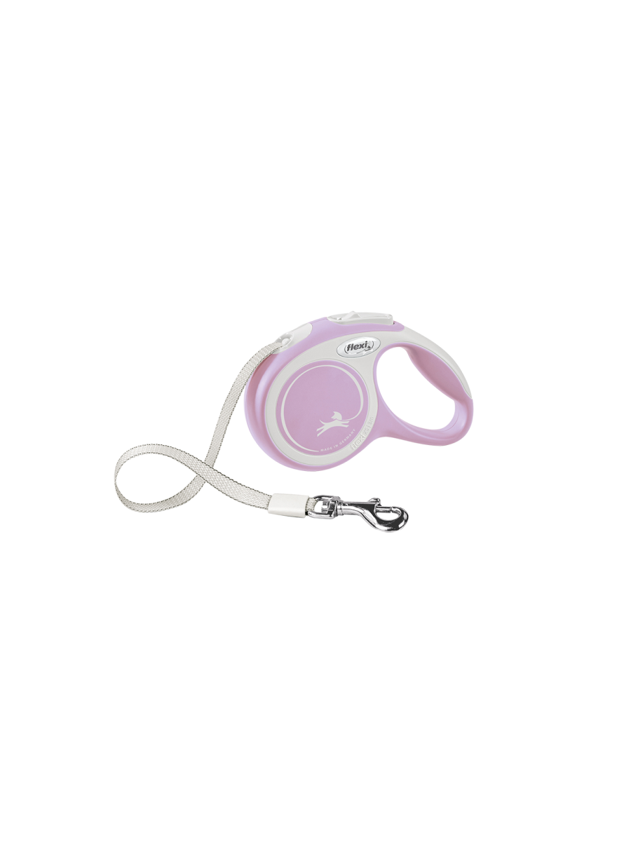

Поводок-рулетка Flexi New Comfort tape XS 3m 12kg rose, New Comfort tape