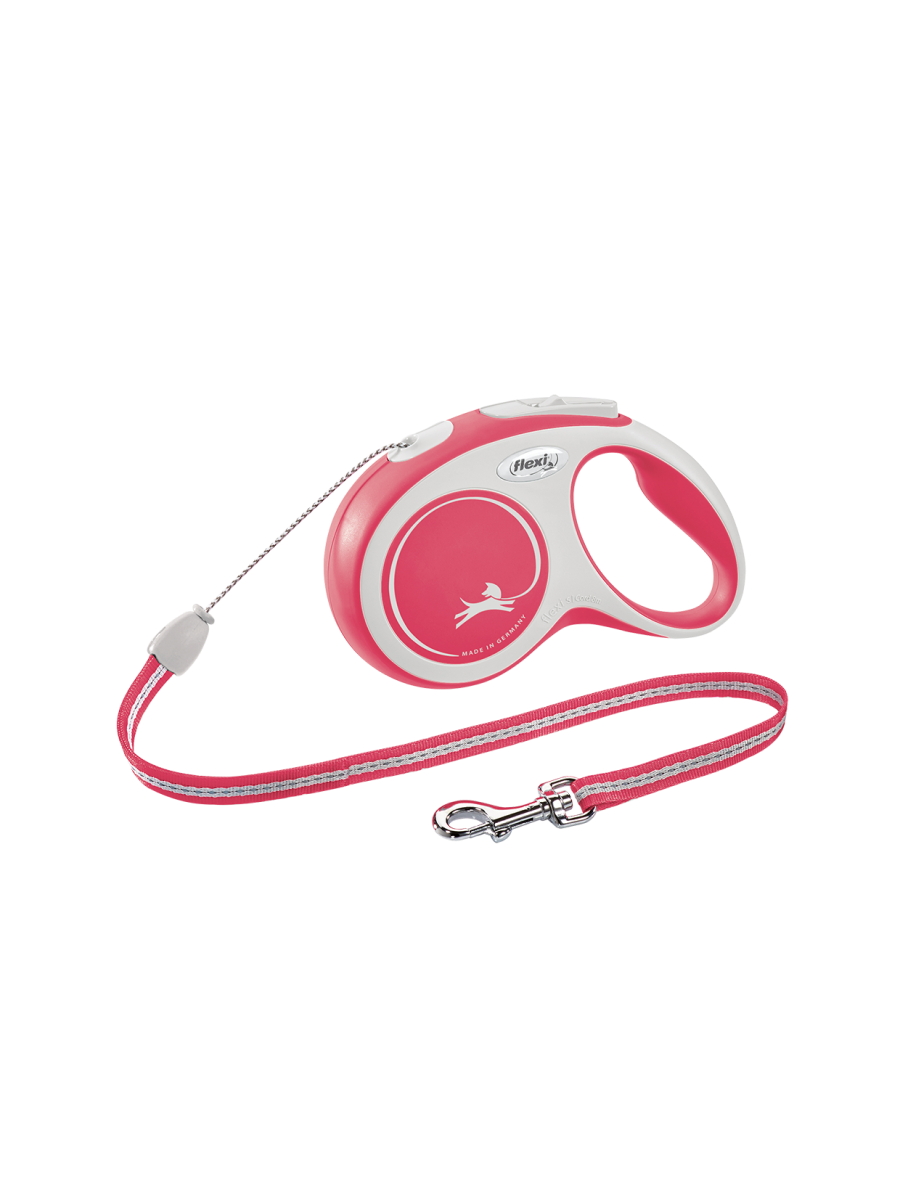 

Поводок-рулетка Flexi New Comfort cord S 8m 12kg красный, New Comfort cord