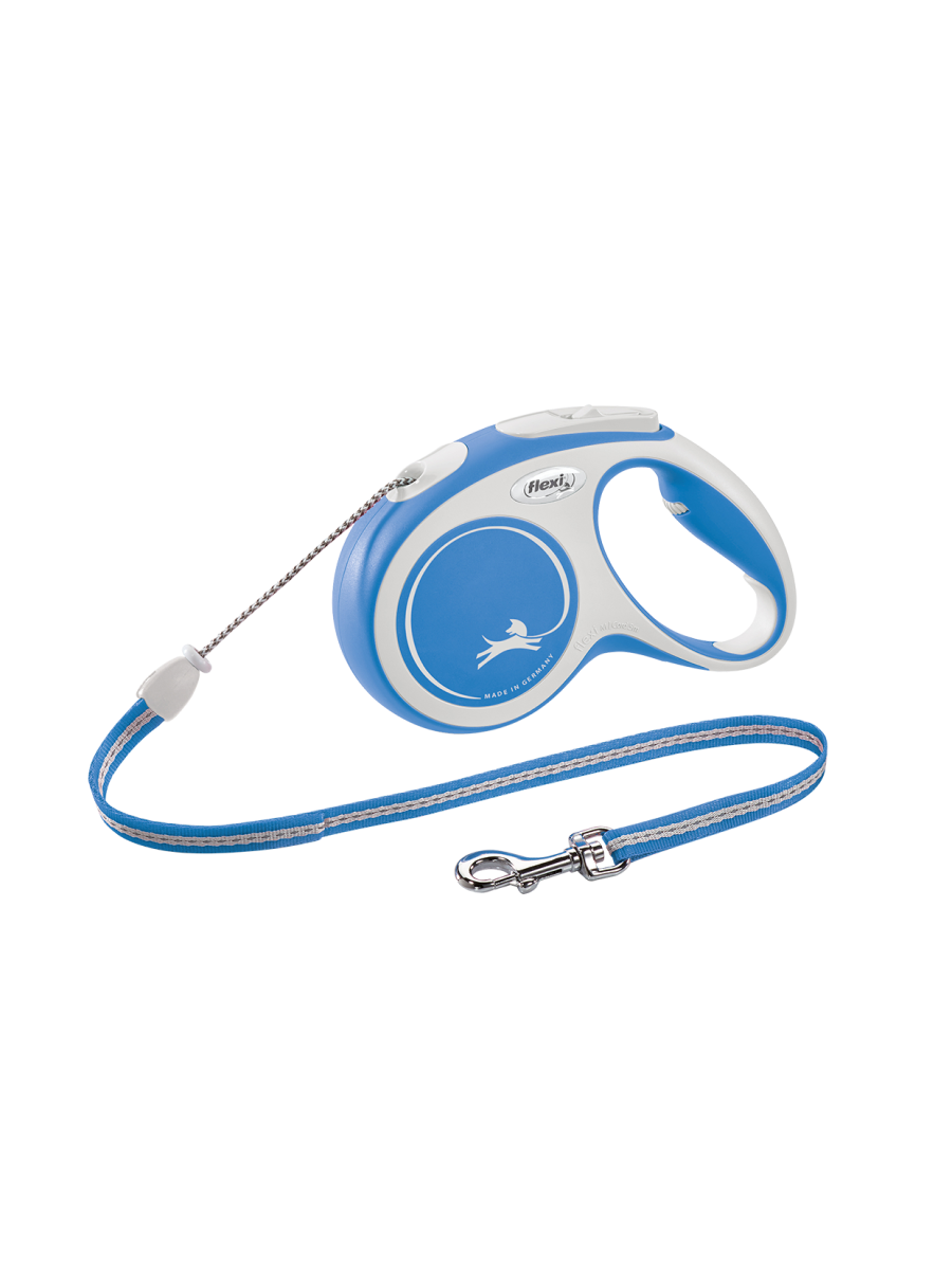 

Поводок-рулетка Flexi New Comfort cord M 5m 20kg синий, New Comfort cord