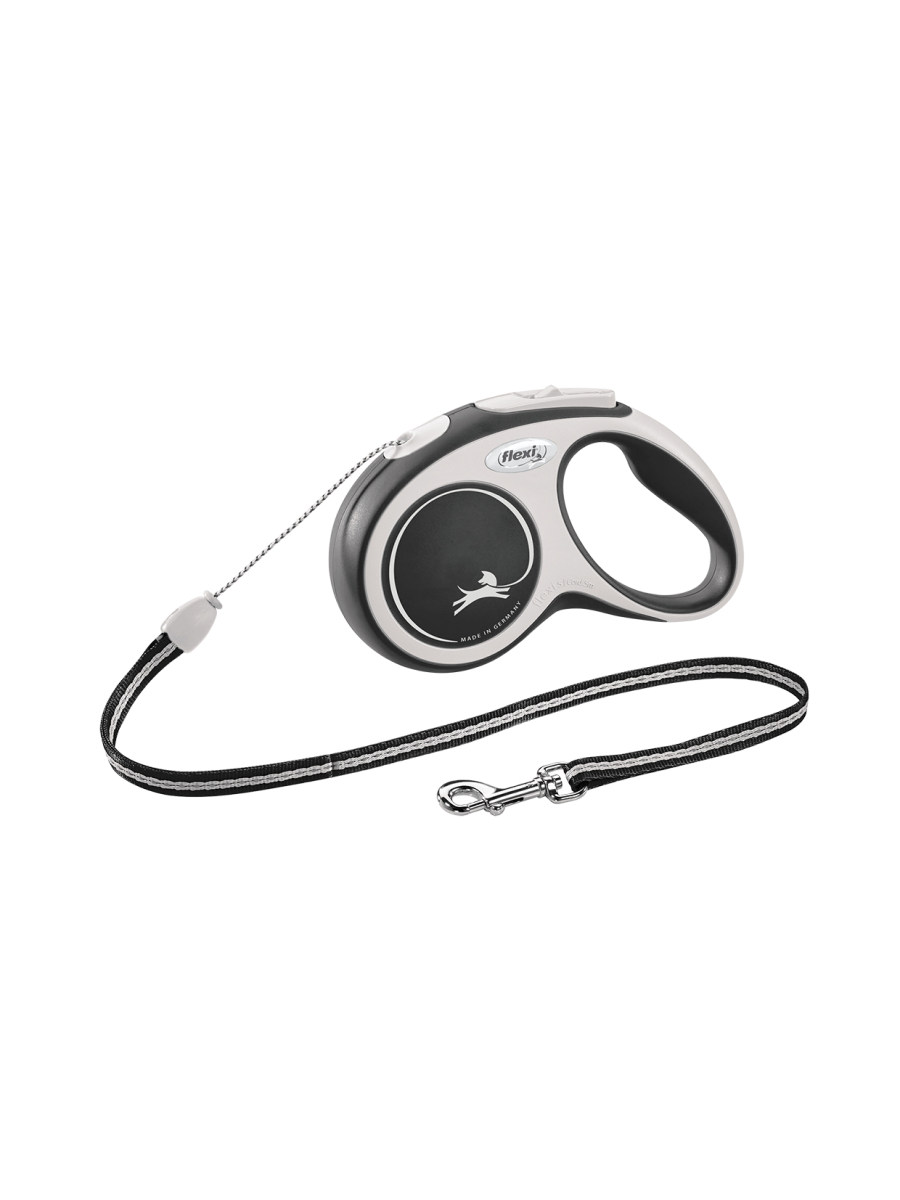 

Поводок-рулетка Flexi New Comfort cord S 5m 12kg black, New Comfort cord